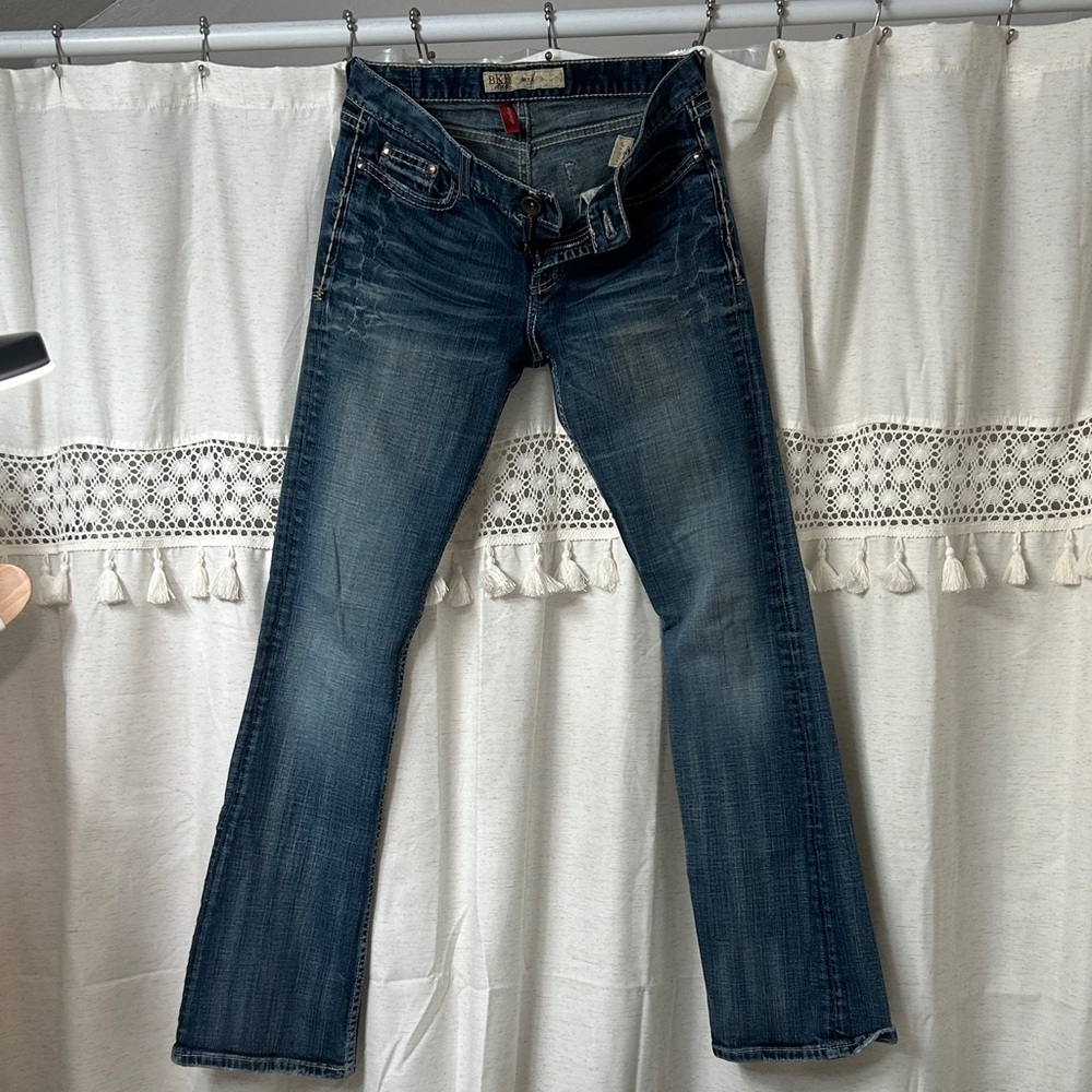 BKE Women's Dark Wash Flare Jeans